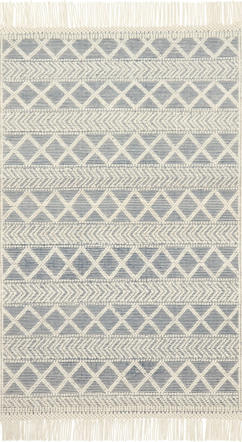 Holloway Collection Rug in NAVY / IVORY