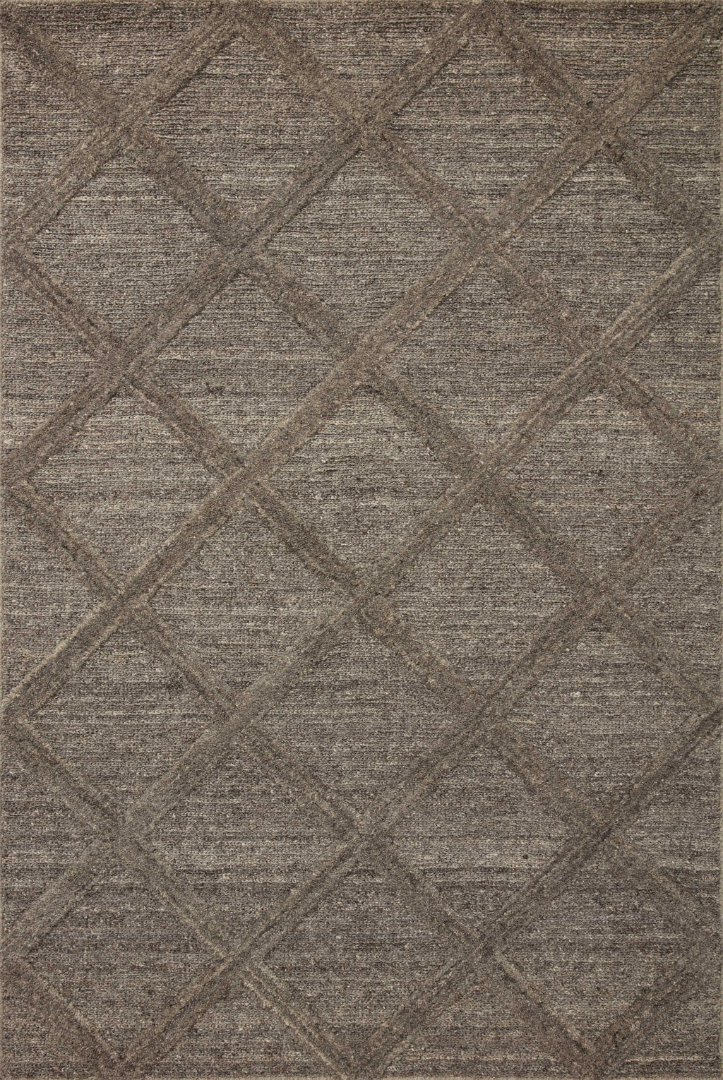 Magnolia Home by Joanna Gaines x Loloi Hunter Rug in Grey Grey Accent Hand-Tufted Wool