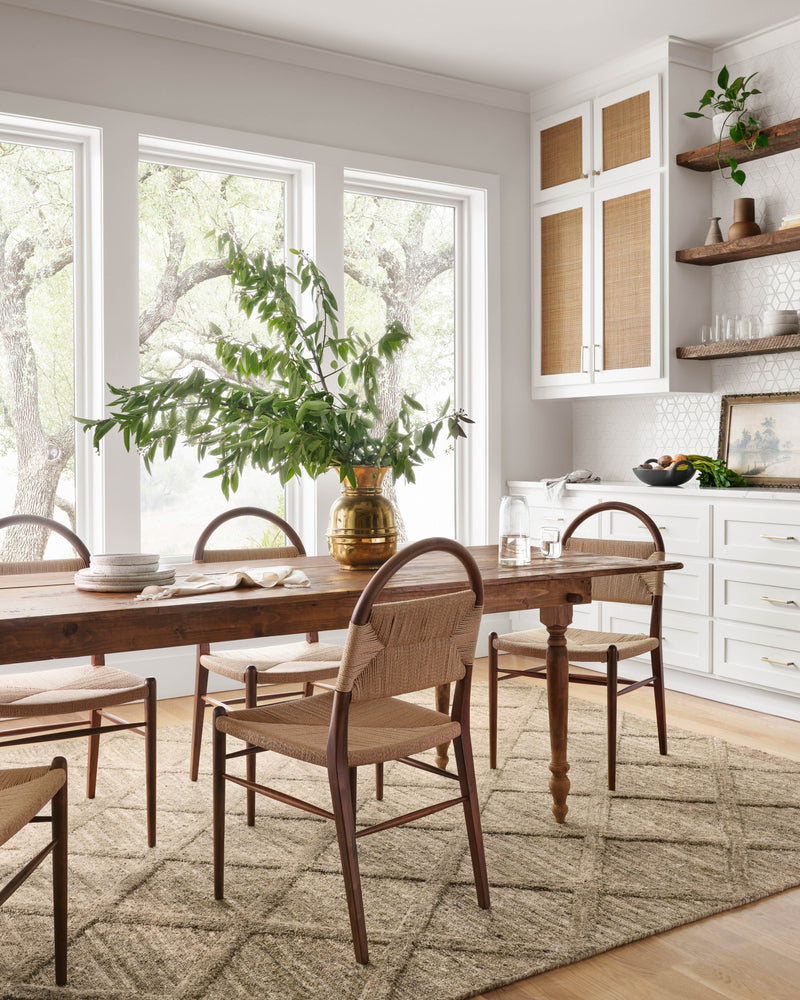 Magnolia Home by Joanna Gaines x Loloi Hunter Rug in Khaki Beige Accent Hand-Tufted Wool