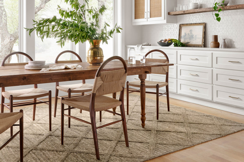 Magnolia Home by Joanna Gaines x Loloi Hunter Rug in Khaki Beige Accent Hand-Tufted Wool