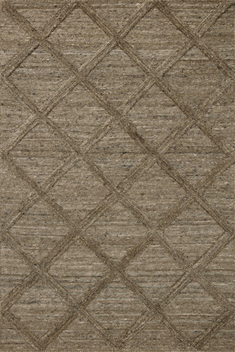 Magnolia Home by Joanna Gaines x Loloi Hunter Rug in Khaki Beige Accent Hand-Tufted Wool