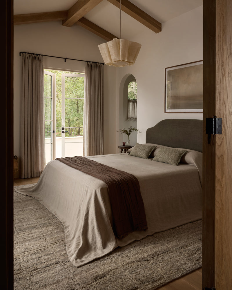 Loloi Hughes Dove 18" x 18" Sample Rug Brown sample Hand-Knotted Wool