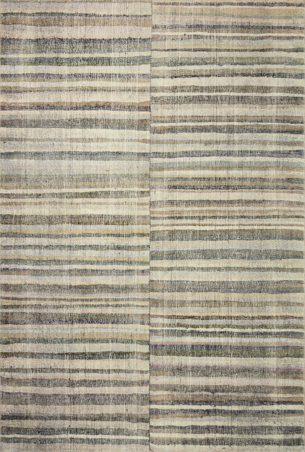 Chris Loves Julia x LoloiHumphrey Natural / Moss 2' x 3'-6" Rectangle Accent Rug Beige Accent Power-Loomed Polyester