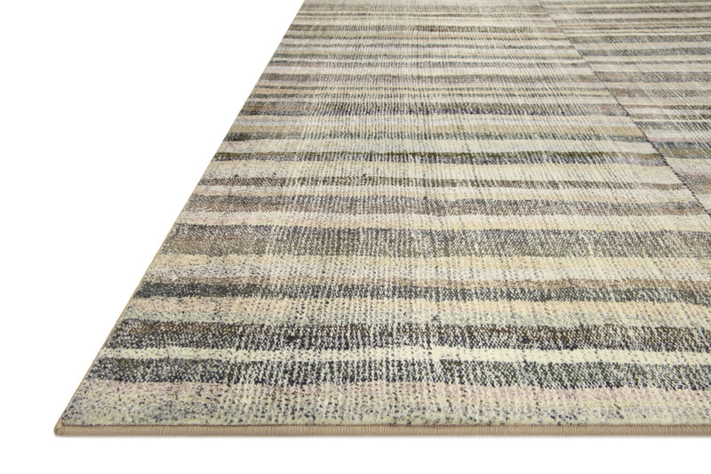 Chris Loves Julia x LoloiHumphrey Natural / Moss 2' x 3'-6" Rectangle Accent Rug Beige Accent Power-Loomed Polyester