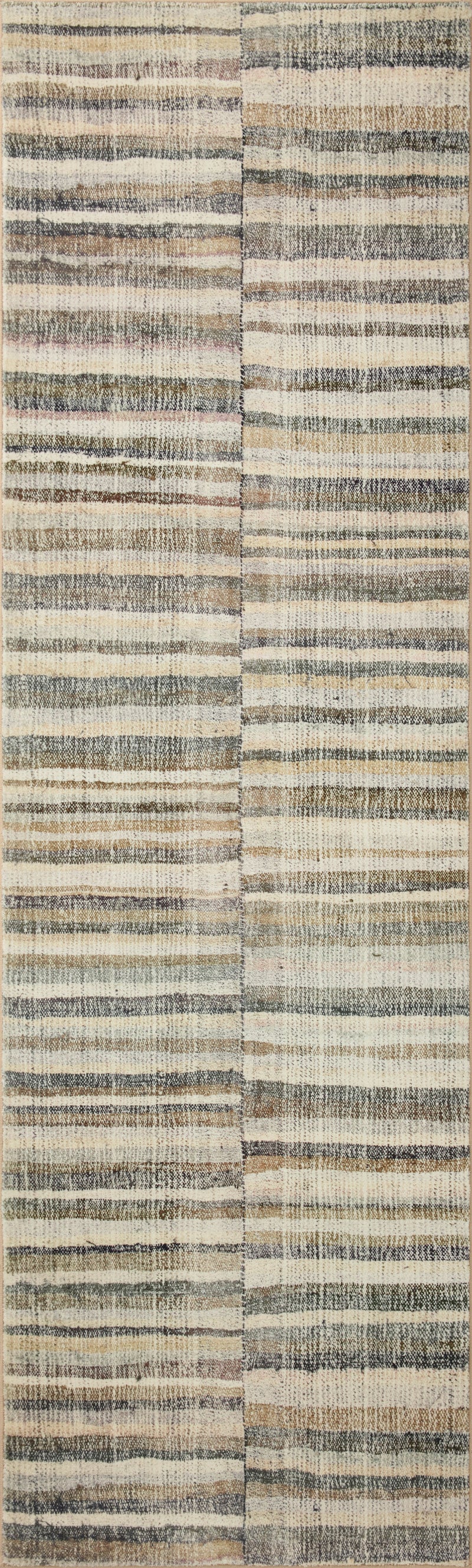 Chris Loves Julia x LoloiHumphrey Natural / Moss 2' x 3'-6" Rectangle Accent Rug Beige Accent Power-Loomed Polyester
