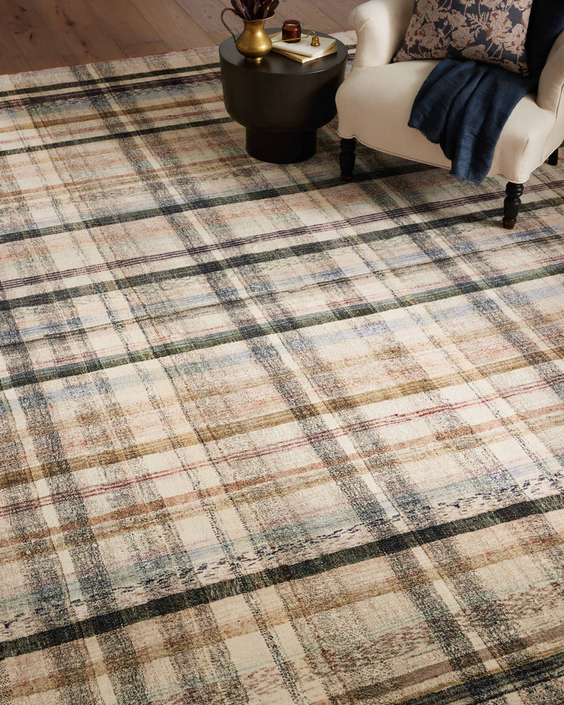 Chris Loves Julia x LoloiHumphrey Ivory / Multi 2' x 3'-6" Rectangle Accent Rug Ivory Accent Power-Loomed Polyester