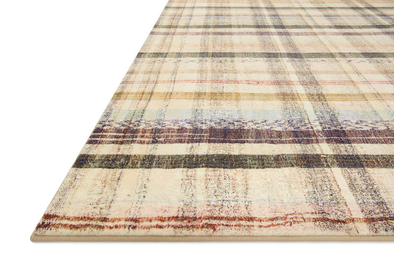 Chris Loves Julia x LoloiHumphrey Ivory / Multi 2' x 3'-6" Rectangle Accent Rug Ivory Accent Power-Loomed Polyester