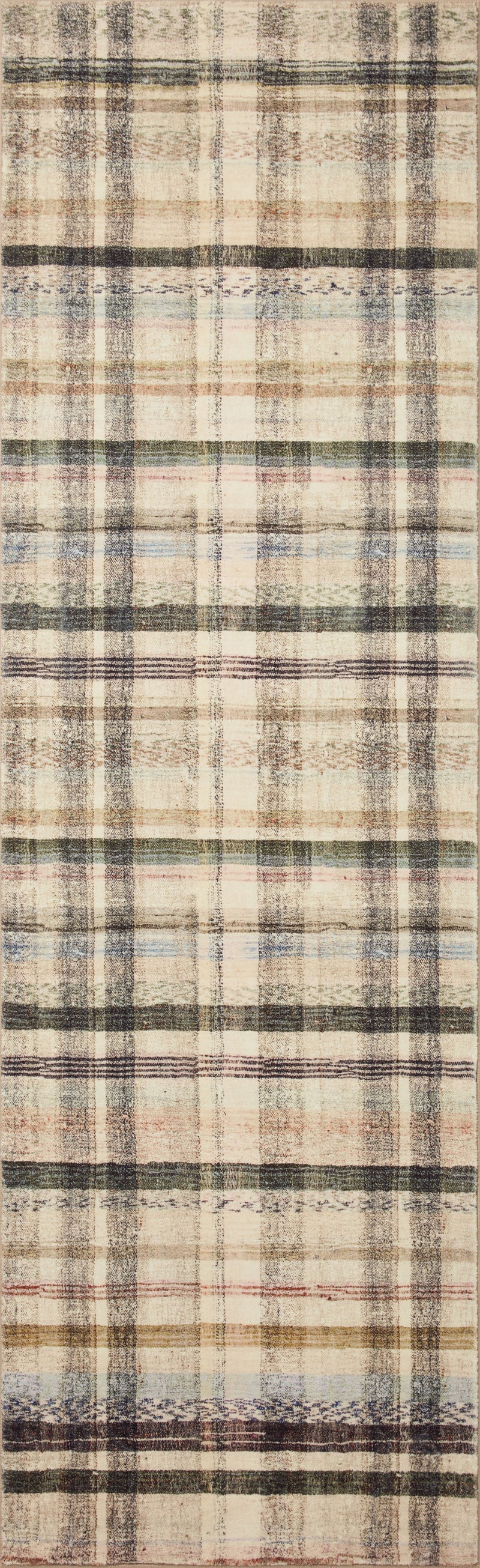Chris Loves Julia x LoloiHumphrey Ivory / Multi 2' x 3'-6" Rectangle Accent Rug Ivory Accent Power-Loomed Polyester