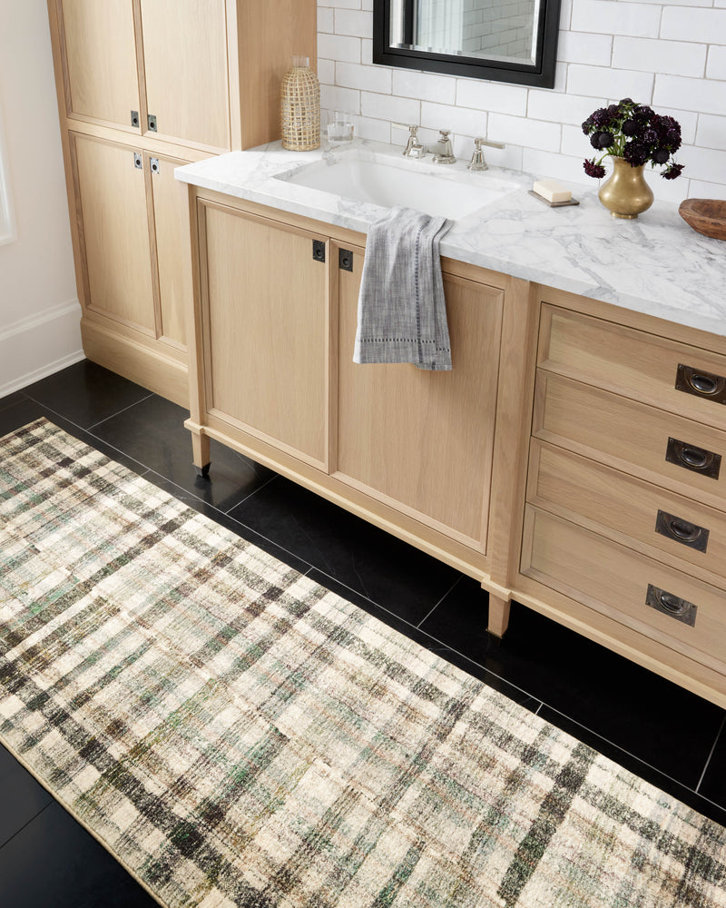 Chris Loves Julia x LoloiHumphrey Forest / Multi 2' x 3'-6" Rectangle Accent Rug Green Accent Power-Loomed Polyester