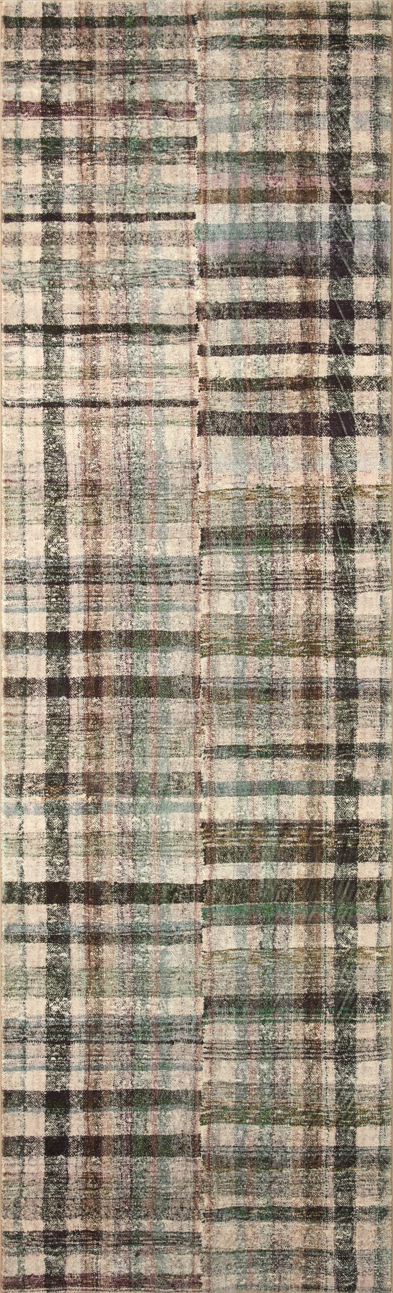 Chris Loves Julia x LoloiHumphrey Forest / Multi 2' x 3'-6" Rectangle Accent Rug Green Accent Power-Loomed Polyester