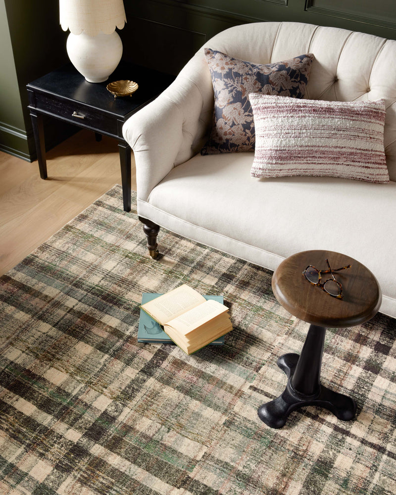 Chris Loves Julia x LoloiHumphrey Forest / Multi 2' x 3'-6" Rectangle Accent Rug Green Accent Power-Loomed Polyester