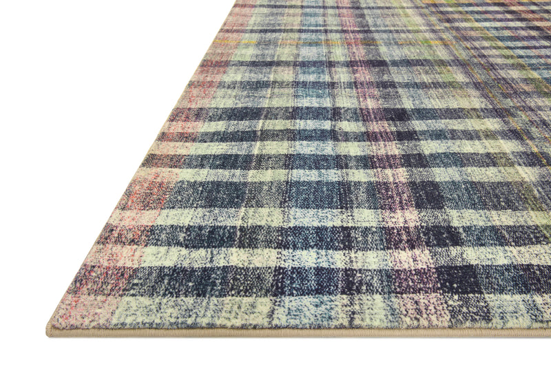 Chris Loves Julia x LoloiHumphrey Plum / Multi 2' x 3'-6" Rectangle Accent Rug Purple Accent Power-Loomed Polyester