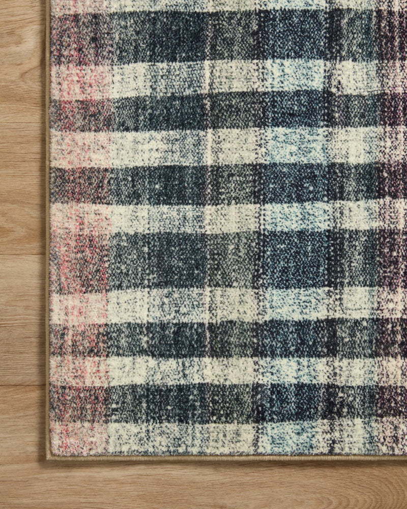 Chris Loves Julia x LoloiHumphrey Plum / Multi 2' x 3'-6" Rectangle Accent Rug Purple Accent Power-Loomed Polyester