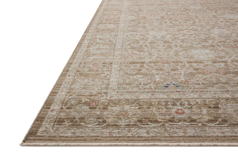 Chris Loves Julia x Loloi Ida Bark / Multi 2'-3" x 3'-10" Accent Rug Beige Accent Power-Loomed Polyester