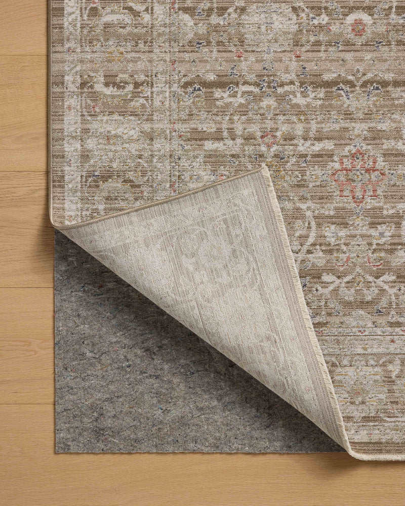 Chris Loves Julia x Loloi Ida Bark / Multi 2'-3" x 3'-10" Accent Rug Beige Accent Power-Loomed Polyester