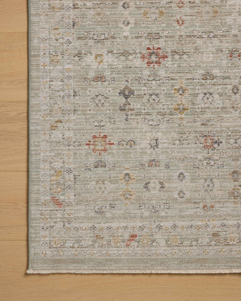 Chris Loves Julia x Loloi Ida Spa / Multi 2'-3" x 3'-10" Accent Rug Blue Accent Power-Loomed Polyester