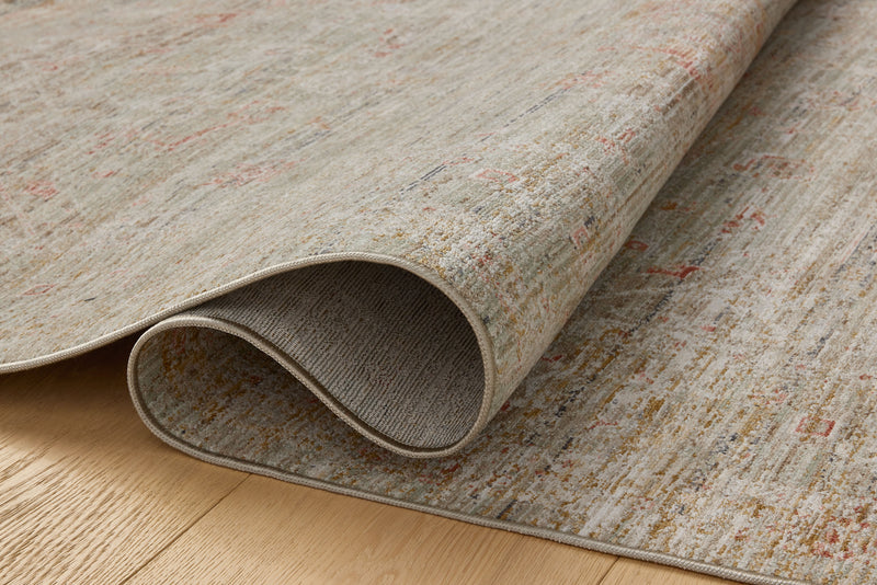Chris Loves Julia x Loloi Ida Spa / Sunrise 2'-3" x 3'-10" Accent Rug Blue Accent Power-Loomed Polyester