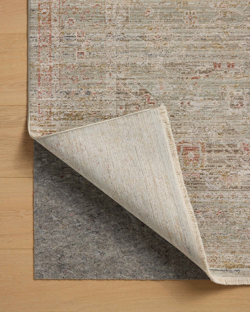 Chris Loves Julia x Loloi Ida Spa / Sunrise 2'-3" x 3'-10" Accent Rug Blue Accent Power-Loomed Polyester