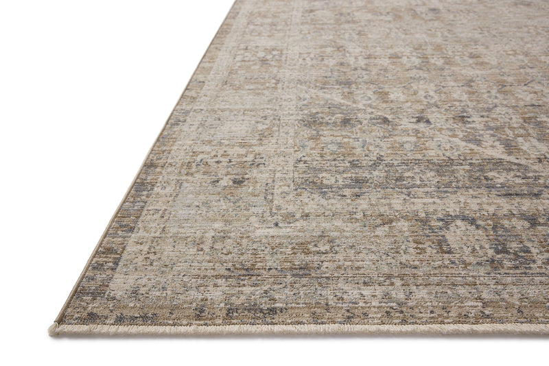 Chris Loves Julia x Loloi Ida Slate / Natural 2'-3" x 3'-10" Accent Rug Gray Accent Power-Loomed Polyester