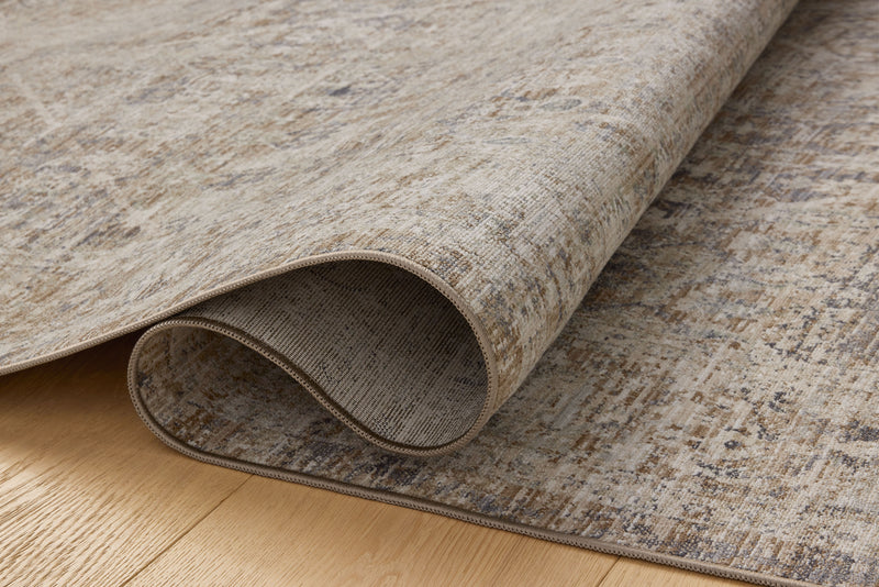 Chris Loves Julia x Loloi Ida Slate / Natural 2'-3" x 3'-10" Accent Rug Gray Accent Power-Loomed Polyester