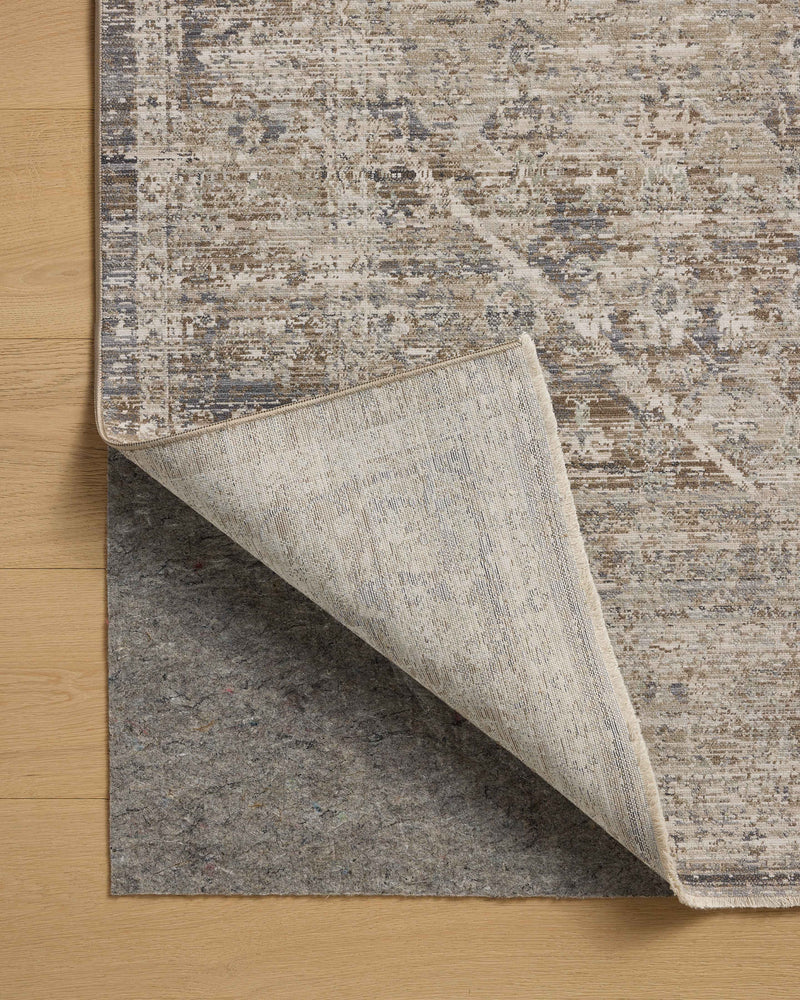 Chris Loves Julia x Loloi Ida Slate / Natural 2'-3" x 3'-10" Accent Rug Gray Accent Power-Loomed Polyester