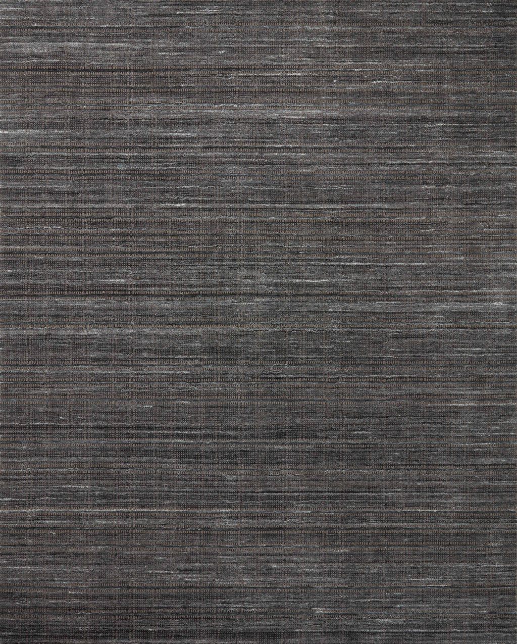 Loloi Jamie Graphite / Charcoal 2'-0" x 3'-0" Accent Rug Gray Accent Hand-Loomed Jute/Polyester