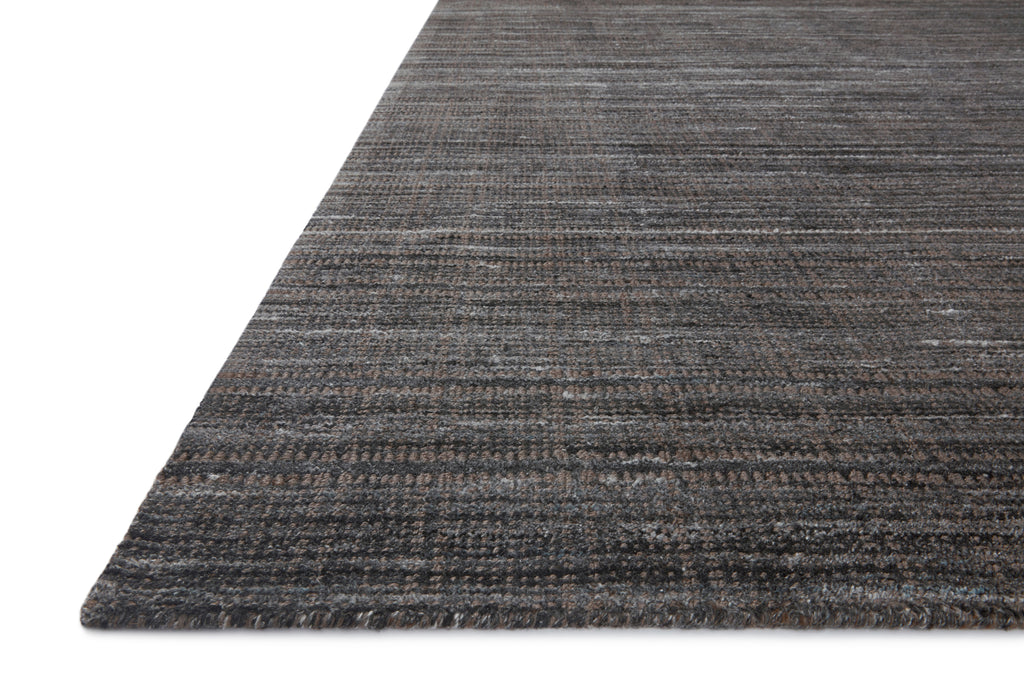 Loloi Jamie Graphite / Charcoal 2'-0" x 3'-0" Accent Rug Gray Accent Hand-Loomed Jute/Polyester