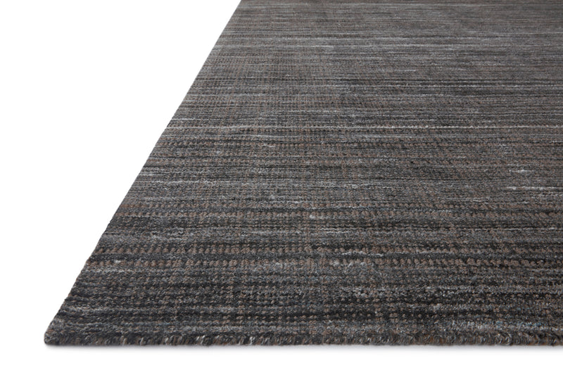Loloi Jamie Graphite / Charcoal 2'-0" x 3'-0" Accent Rug Gray Accent Hand-Loomed Jute/Polyester