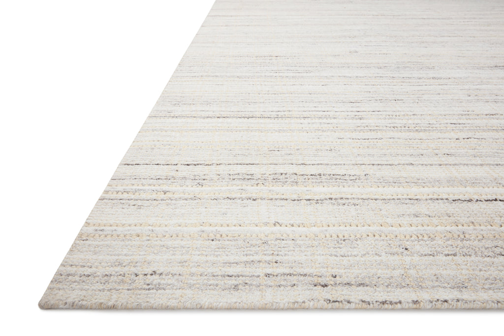 Loloi Jamie Ivory / Dove 2'-0" x 3'-0" Accent Rug Ivory Accent Hand-Loomed Jute/Polyester