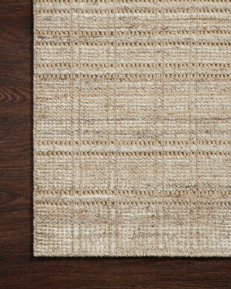Loloi Jamie Natural / Sand 2'-0" x 3'-0" Accent Rug Beige Accent Hand-Loomed Jute/Polyester
