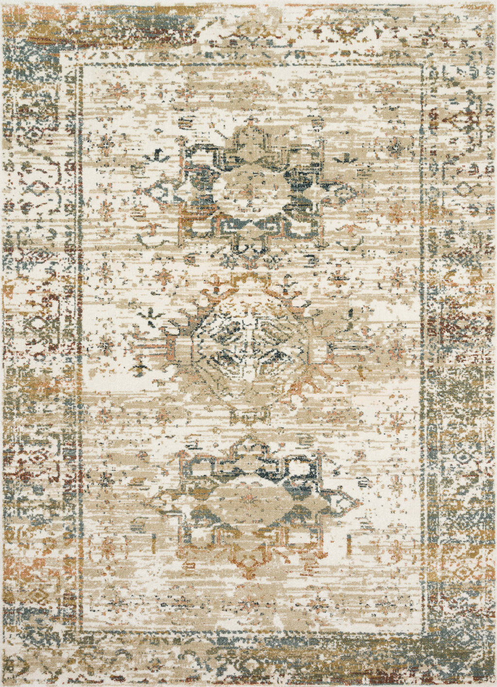 James Collection Rug in IVORY / MULTI