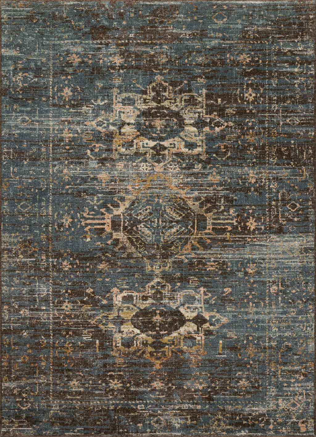 James Collection Rug in MIDNIGHT / SUNSET