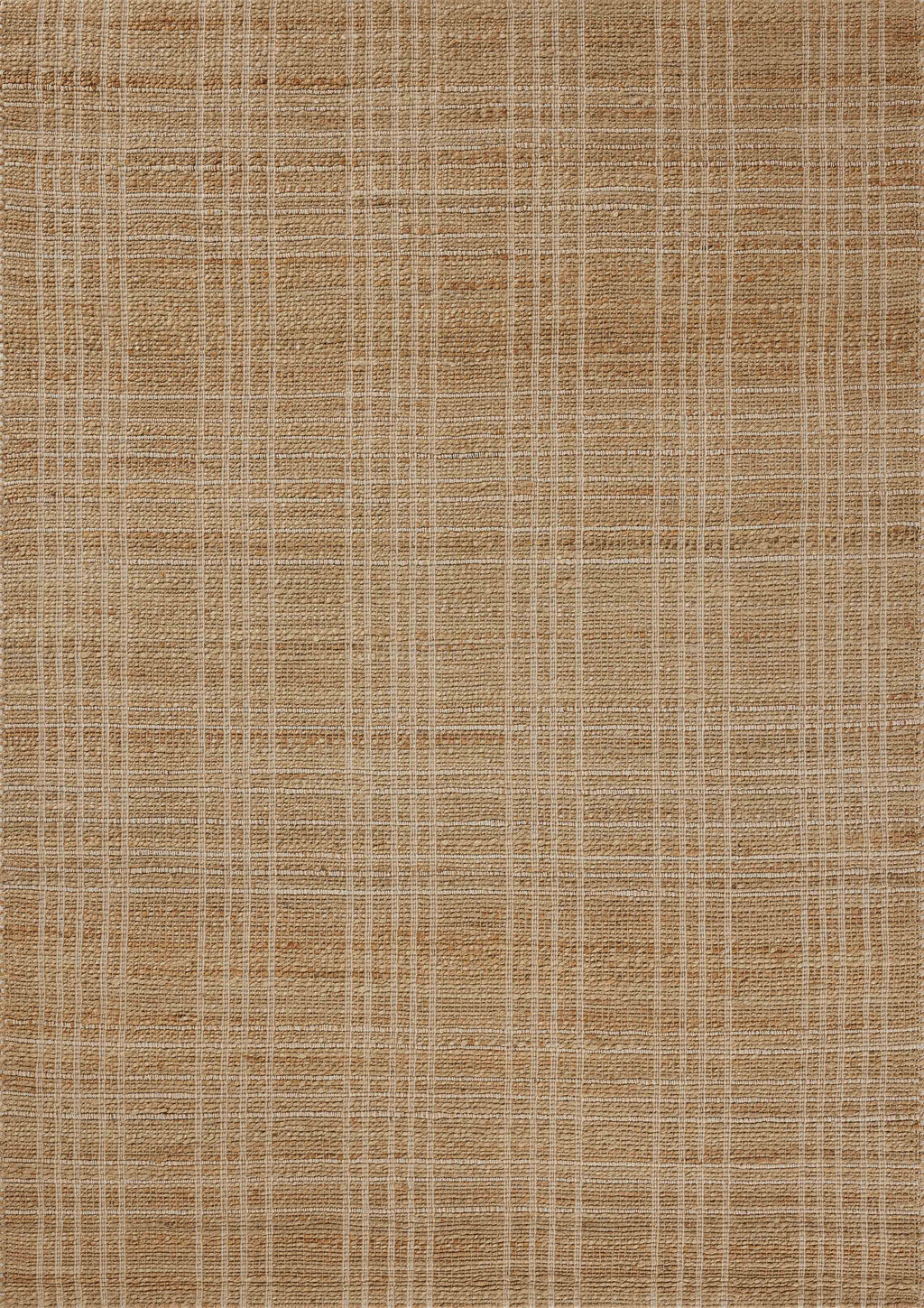 Chris Loves Julia x Loloi Judy Natural / Cream 2'-3" x 3'-9" Accent Rug Beige Accent Hand-Woven Jute/Cotton