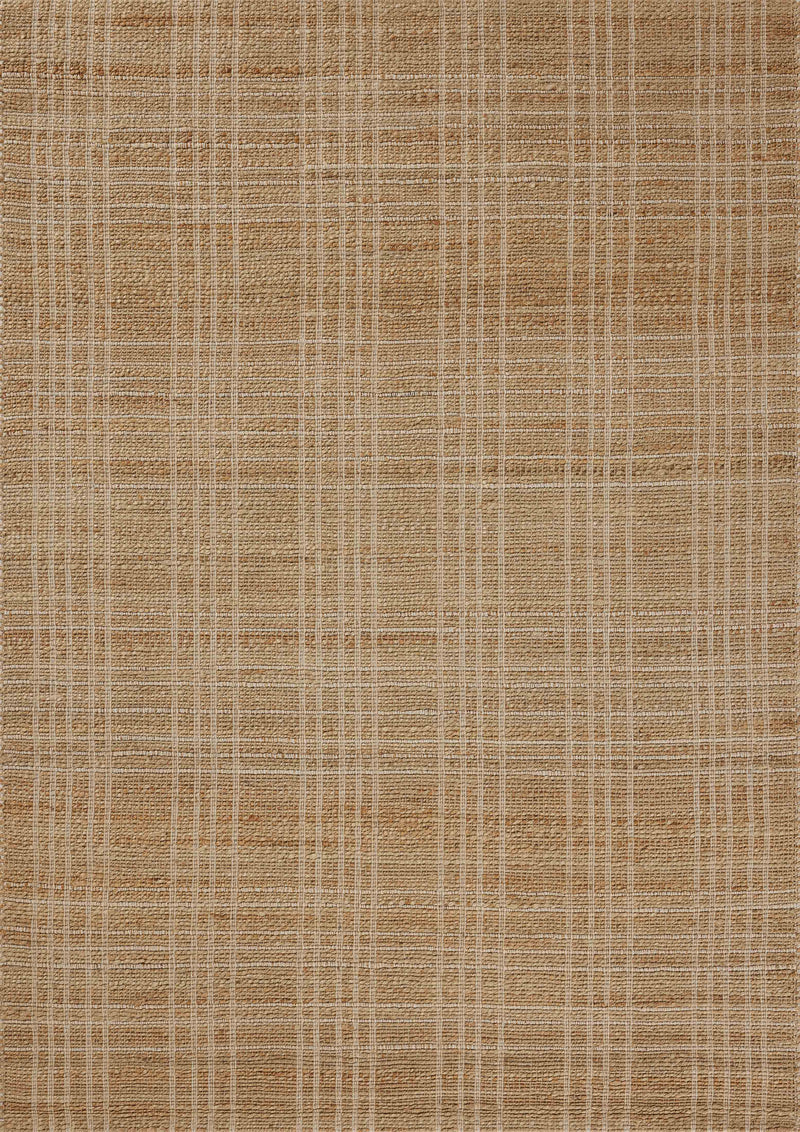 Chris Loves Julia x Loloi Judy Natural / Cream 2'-3" x 3'-9" Accent Rug Beige Accent Hand-Woven Jute/Cotton