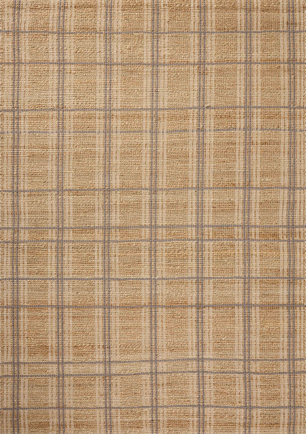 Chris Loves Julia x Loloi Judy Natural / Stone 2'-3" x 3'-9" Accent Rug Beige Accent Hand-Woven Jute/Cotton