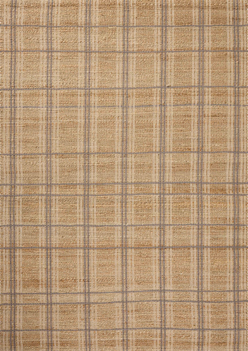 Chris Loves Julia x Loloi Judy Natural / Stone 2'-3" x 3'-9" Accent Rug Beige Accent Hand-Woven Jute/Cotton