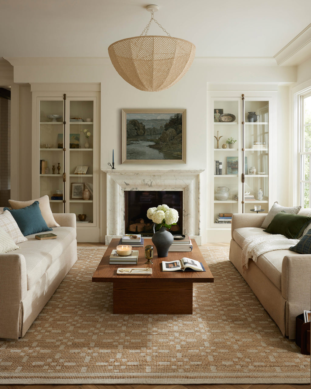 Chris Loves Julia x Loloi Judy Natural / Ivory 2'-3" x 3'-9" Accent Rug Beige Accent Hand-Woven Jute/Cotton