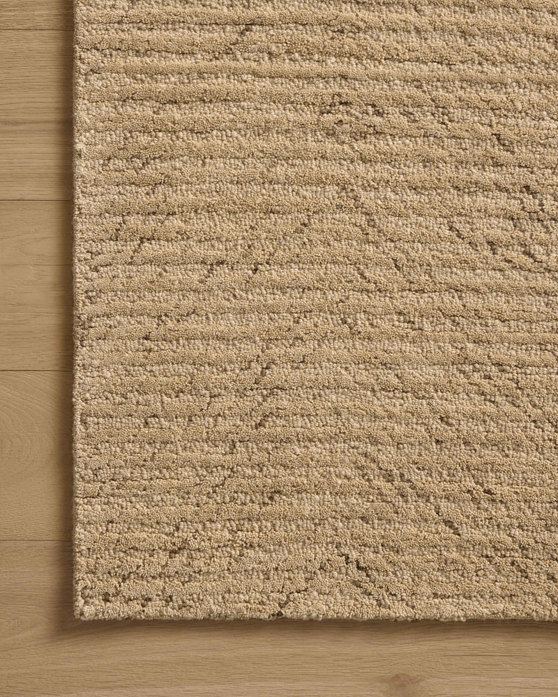 Loloi Kai Beige 18" x 18" Sample Rug Beige sample Hand-Tufted Wool