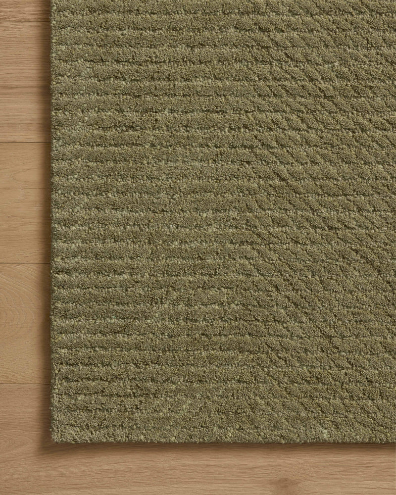 Loloi Kai Olive 18" x 18" Sample Rug Green sample Hand-Tufted Wool