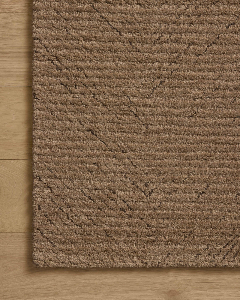 Loloi Kai Pebble 18" x 18" Sample Rug Beige sample Hand-Tufted Wool