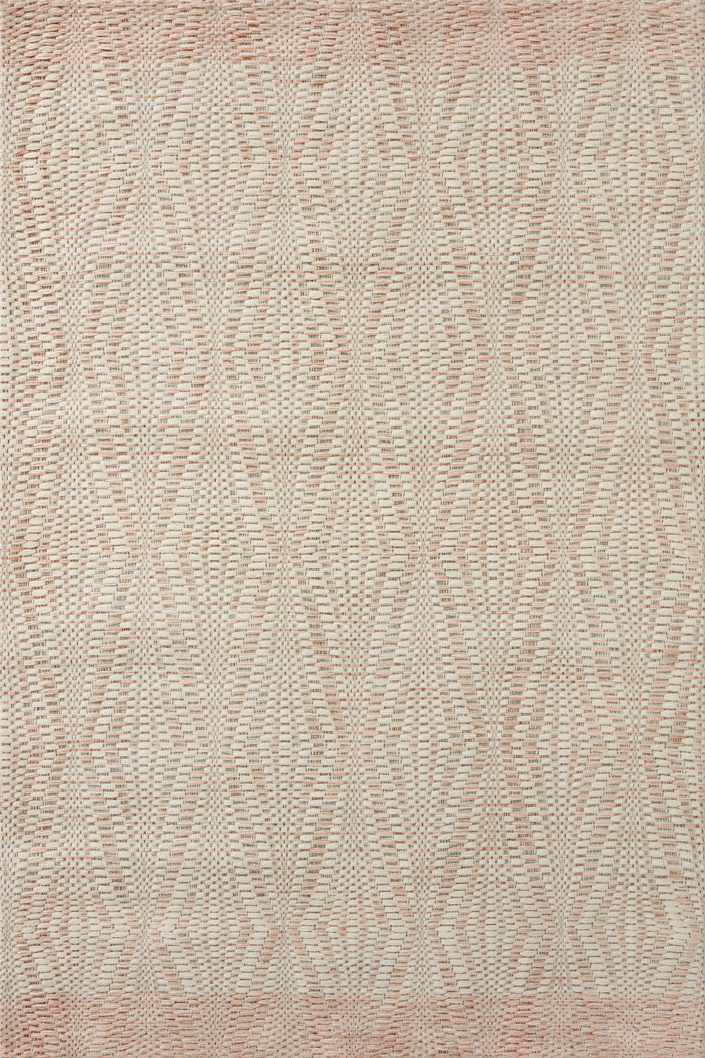 Loloi Kenzie Ivory / Blush 2'-3" x 3'-9" Accent Rug Ivory Accent Hand-Woven Wool/Polyester