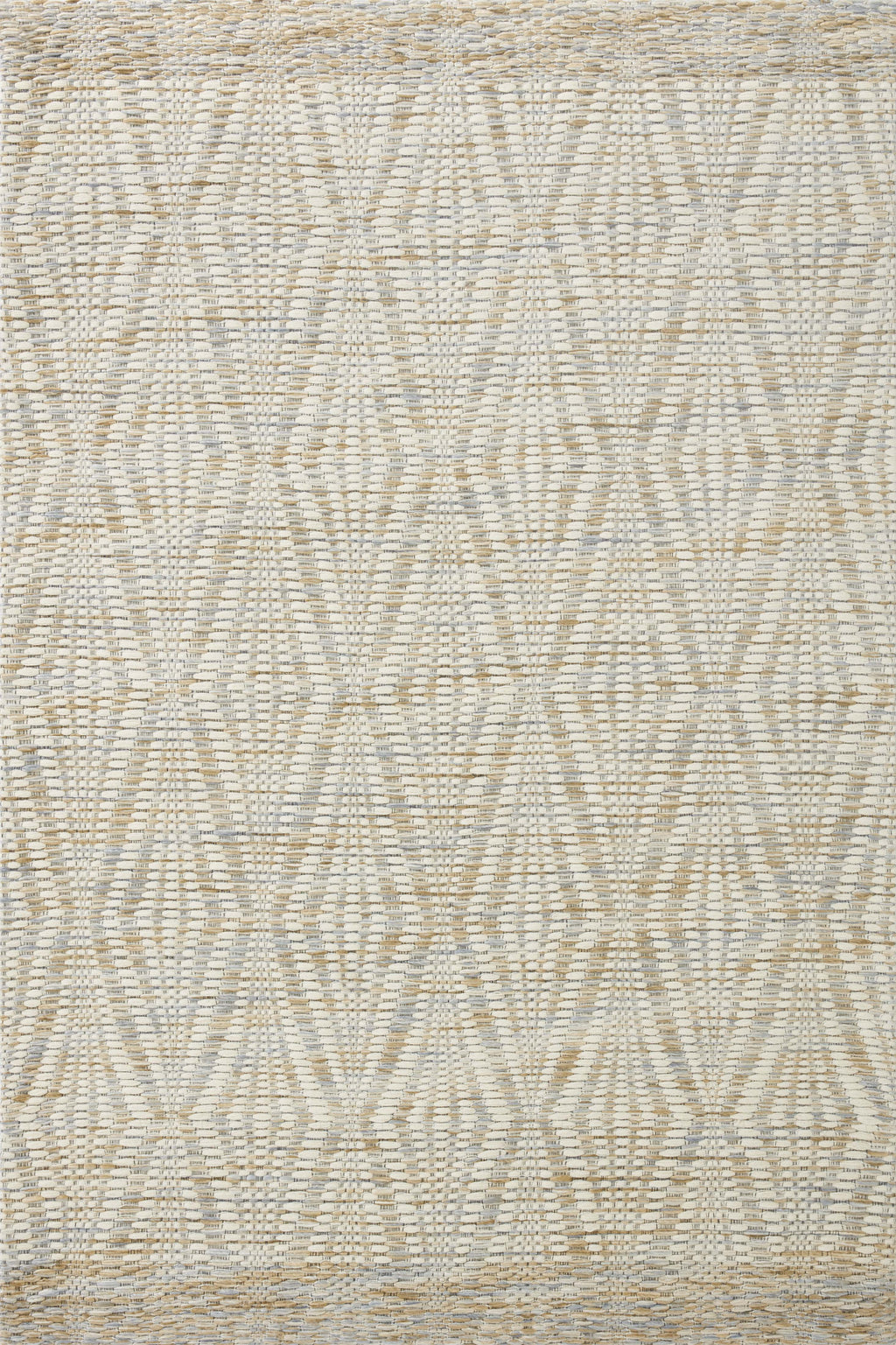 Loloi Kenzie Ivory / Sand 2'-3" x 3'-9" Accent Rug Ivory Accent Hand-Woven Wool/Polyester