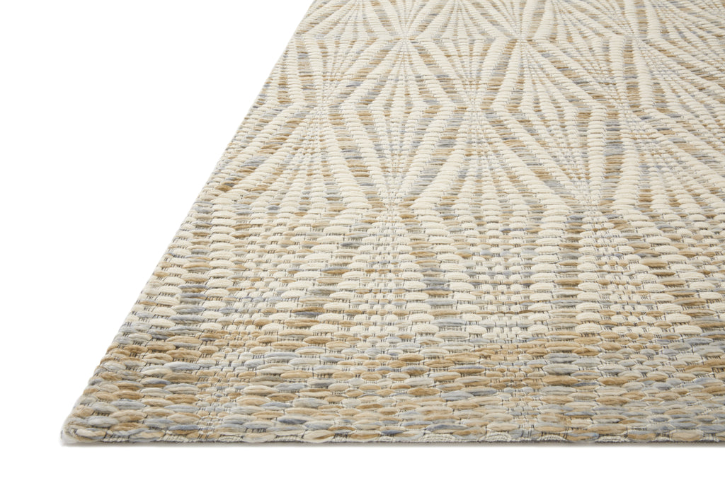 Loloi Kenzie Ivory / Sand 2'-3" x 3'-9" Accent Rug Ivory Accent Hand-Woven Wool/Polyester