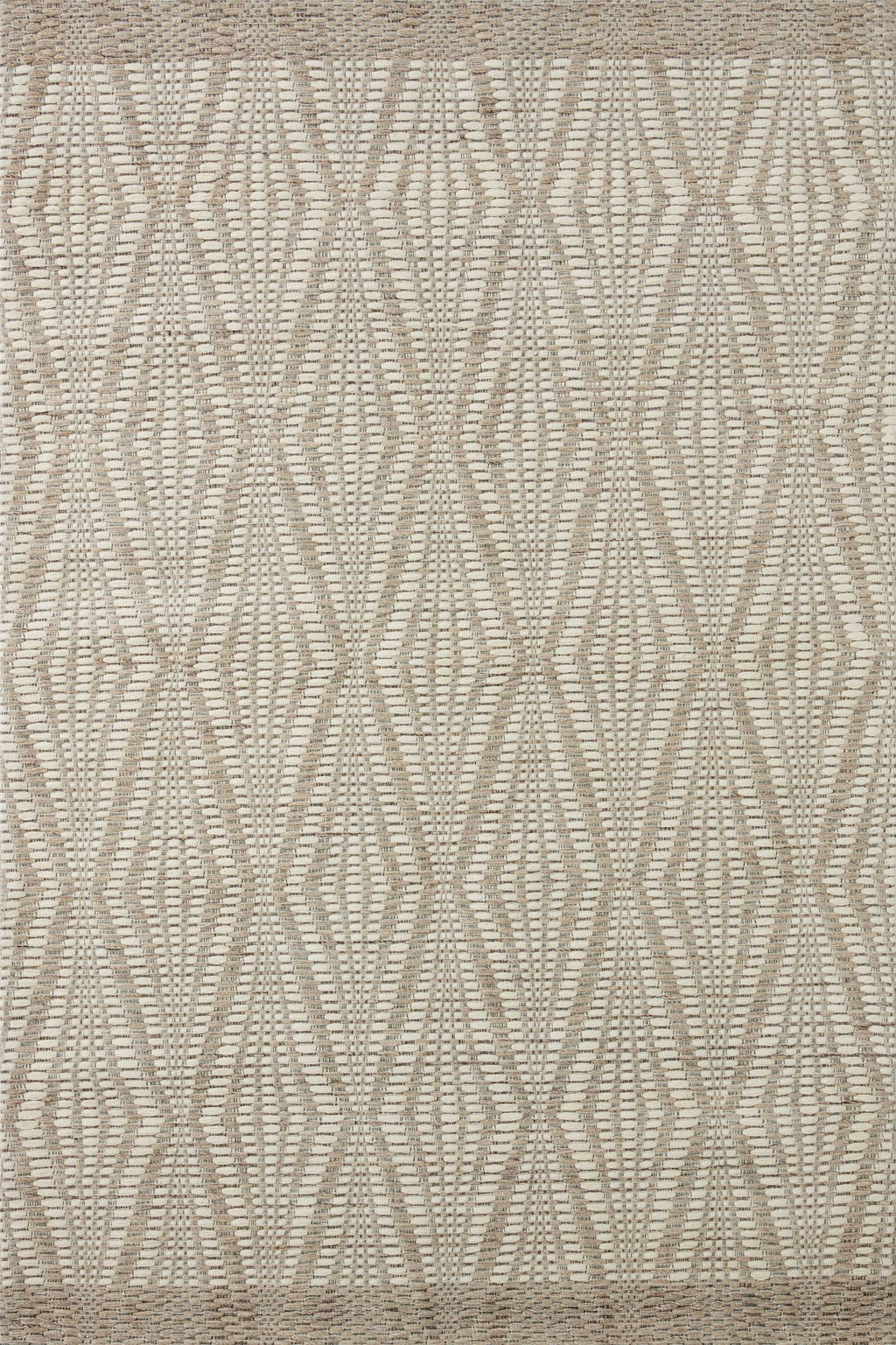 Loloi Kenzie Ivory / Taupe 2'-3" x 3'-9" Accent Rug Ivory Accent Hand-Woven Wool/Polyester