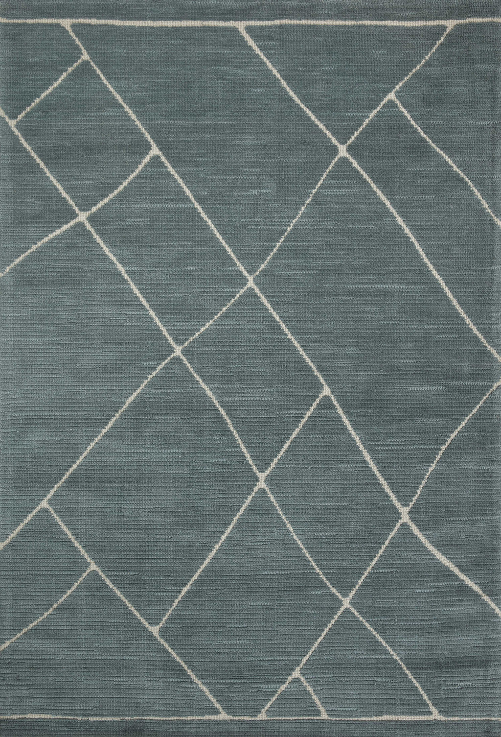 Magnolia Home by Joanna Gaines x Loloi Logan Rug in Slate / White Blue Accent Power-Loomed Polyester