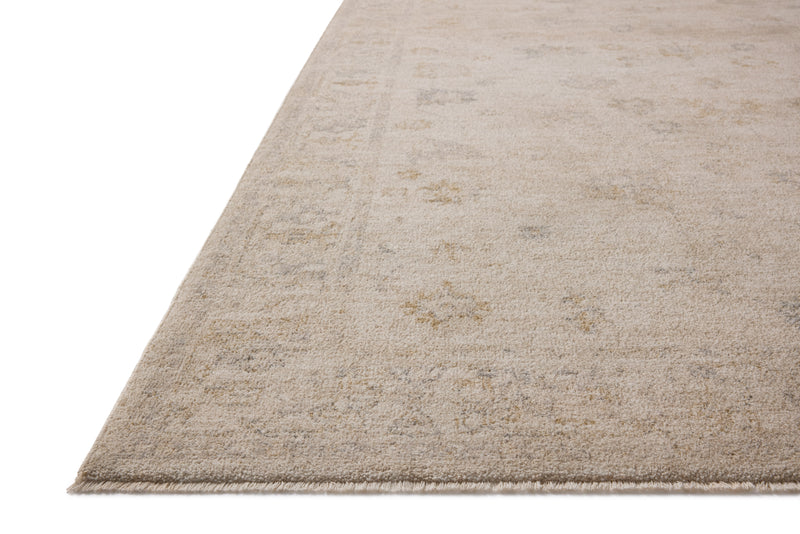Chris Loves Julia x Loloi Louisa Oatmeal / Stone 2'-3" x 3'-10" Accent Rug Beige Accent Power-Loomed Polyester