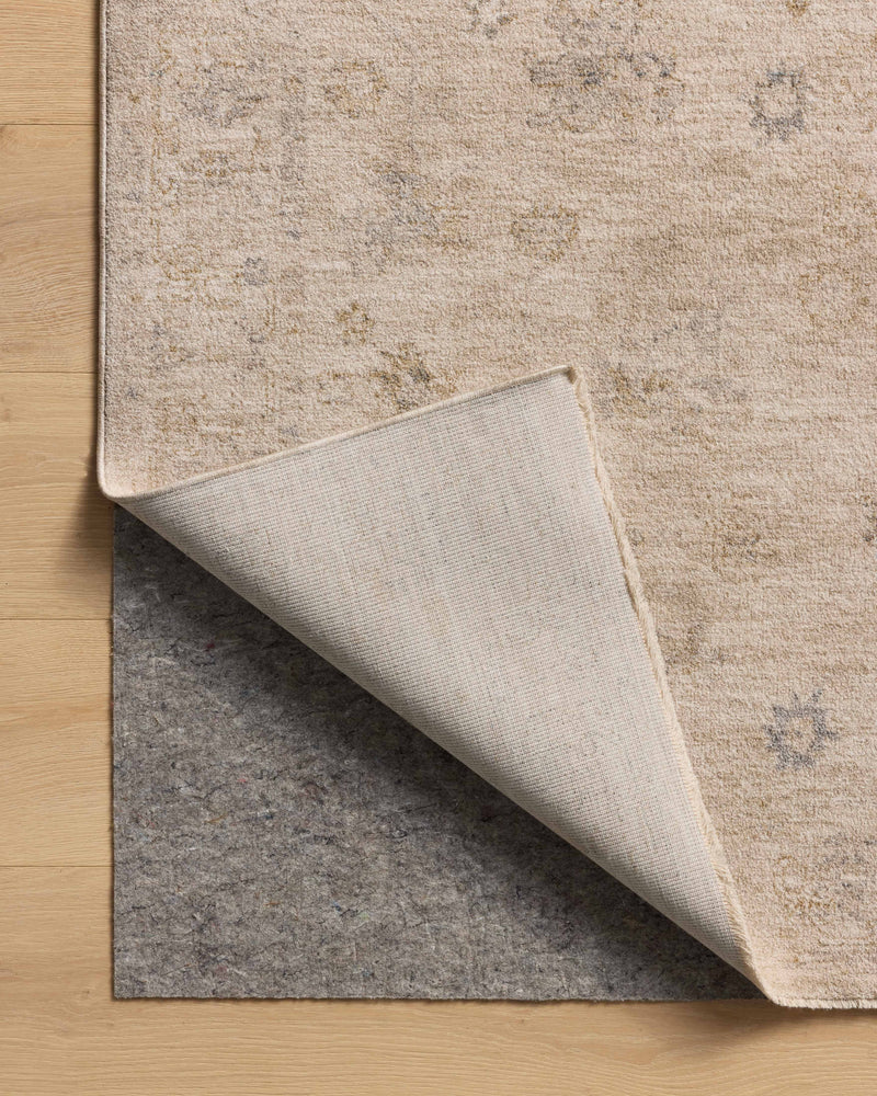 Chris Loves Julia x Loloi Louisa Oatmeal / Stone 2'-3" x 3'-10" Accent Rug Beige Accent Power-Loomed Polyester