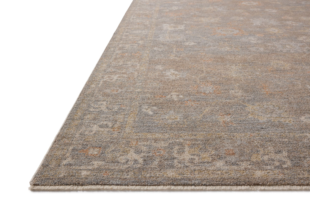Chris Loves Julia x Loloi Louisa Stone / Multi 2'-3" x 3'-10" Accent Rug Gray Accent Power-Loomed Polyester