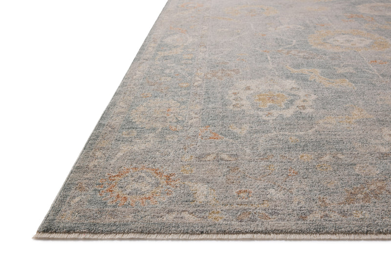 Chris Loves Julia x Loloi Louisa Ocean / Sunset 2'-3" x 3'-10" Accent Rug Blue Accent Power-Loomed Polyester