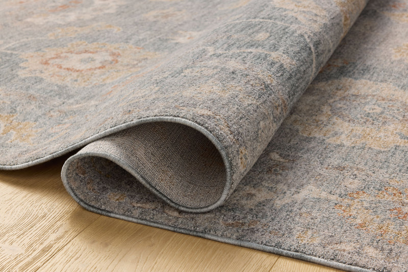Chris Loves Julia x Loloi Louisa Ocean / Sunset 2'-3" x 3'-10" Accent Rug Blue Accent Power-Loomed Polyester